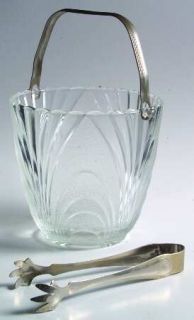 Unknown Crystal Unk2657 Ice Bucket   Arch Design, Textured/Frosted