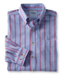 Easy Care Chambray Sport Shirt, Traditional Fit Stripe Tall