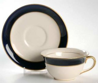 Fondeville Imperial Flat Cup & Saucer Set, Fine China Dinnerware   Ambassador Wa
