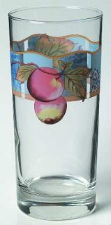 Epoch Centerbrook 16 Oz Glassware Tumbler, Fine China Dinnerware   Fruit On Blue