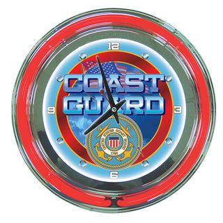 United States Coast Guard Neon Clock