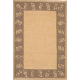 Recife Tropics Natural Cocoa Rug (39 X 55) (NaturalSecondary colors CocoaTip We recommend the use of a non skid pad to keep the rug in place on smooth surfaces.All rug sizes are approximate. Due to the difference of monitor colors, some rug colors may v