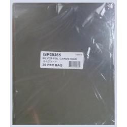 Ranger Surfaces Silver Foil Cardstock 20/pkg  8.5 X11 (Silver. Made in USA. )
