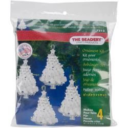 Holiday Beaded Ornament Kit  Frosted Tree Twists