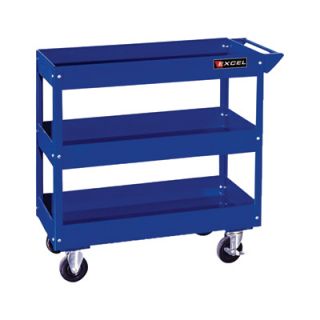 Excel Rolling Tool Cart   300 Lb. Capacity, Blue, Model# TC301A BLUE