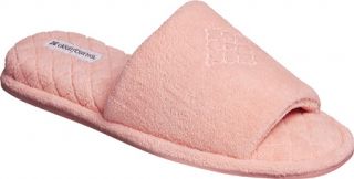 Womens Dearfoams Quilted Open Toe   Sugar Pink Slippers