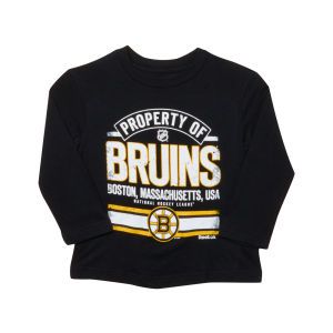 Boston Bruins Reebok NHL Kids Property Line Long Sleeve T Shirt