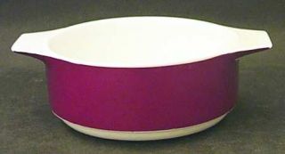 Thomas Tho394 Individual Casserole No Lid, Fine China Dinnerware   Burgundy Band