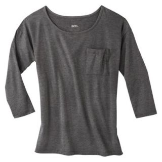 Gilligan & OMalley Womens Fluid Knit Sleep Top With Pocket   Grey L