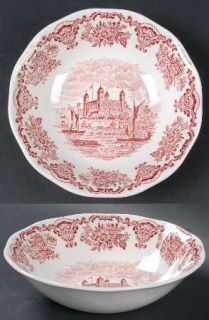 Wedgwood Royal Homes Of Britain Pink Coupe Cereal Bowl, Fine China Dinnerware  