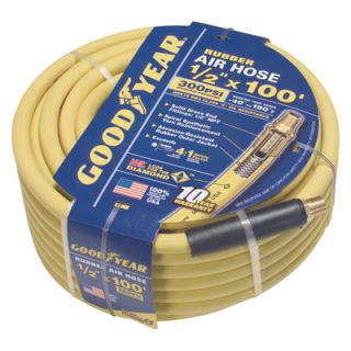 Goodyear Rubber Air Hose   1/2in. x 100ft., 300 PSI, Model# 46566