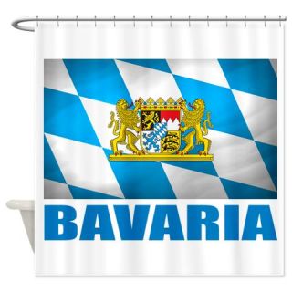  Bavaria Flag COA.png Shower Curtain  Use code FREECART at Checkout