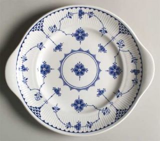 Masons Denmark Blue Handled Cake Plate, Fine China Dinnerware   Blue Floral & L