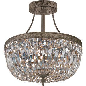 Crystorama Lighting CRY 119 10 EB CL MWP Traditional Crystal Wall Sconce