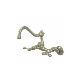 Elements of Design ES3228BL Hot Springs Two Handle Wall Mount Kitchen Faucet
