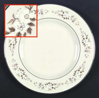 Edgerton Spring Rhapsody Dinner Plate, Fine China Dinnerware   Florals On  Borde