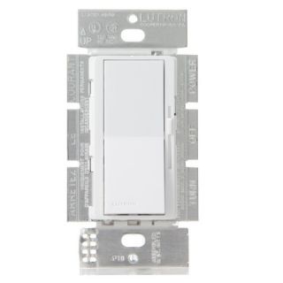 Lutron DV603PHWH Dimmer Switch, 600W 3Way Incandescent Diva Light Dimmer White in Clamshell Packaging