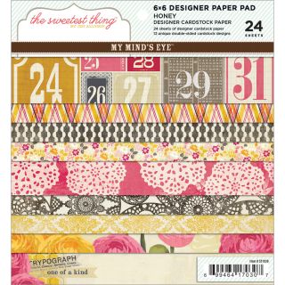 The Sweetest Thing Honey Paper Pad 6x6 24 Sheets