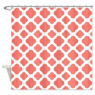  Coral Pink Quatrefoil Pattern  Use code FREECART at Checkout