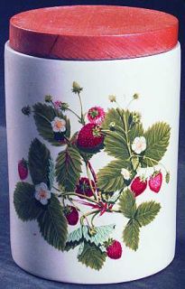 Portmeirion Summer Strawberries Coffee Canister & Lid, Fine China Dinnerware   W