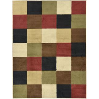 Boxes Multicolor Area Rug (311 X 53)