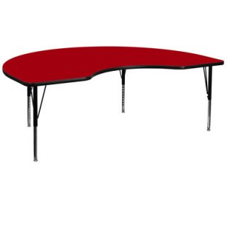 FlashFurniture Kidney Activity Table XU A4896 KIDNY  Finish Red