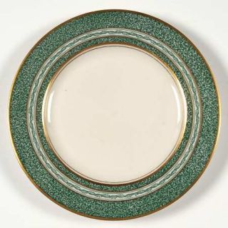 Haviland Mosaic Green Bread & Butter Plate, Fine China Dinnerware   Ny,Green Rim