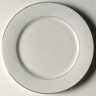 Sango Scarsdale Salad Plate, Fine China Dinnerware   White Floral On White,Plati