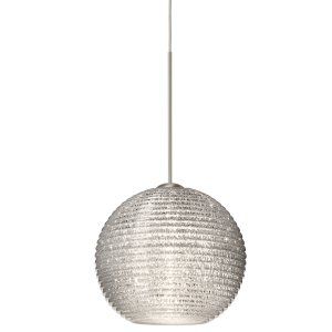 Besa Lighting BEL 1XC 4615GL SN Kristall 6 1 Light Pendant