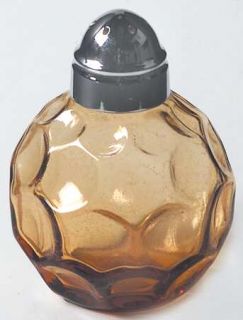 Imperial Glass Ohio Provincial Amber Salt Shaker & Lid   Stem #1506, Amber