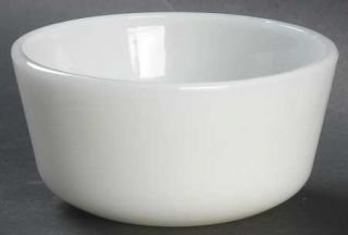 Anchor Hocking Anchorwhite  Custard Cup   Fire King,White Ovenware Only