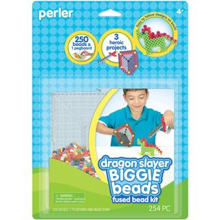 Perler Fun Fusion Biggie Bead Activity Kit dragon Slayer