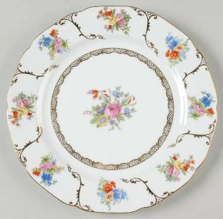 Noritake Irvington Luncheon Plate, Fine China Dinnerware   Multicolor Floral, Go