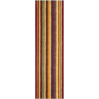Safavieh Handmade Himalayan Gabeh Stripe Wool Rug (23 X 10)