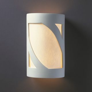 1 light Large Prairie Window Multi Directional Outdoor Ceramic Sconce