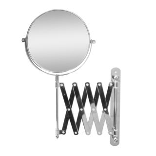 Extendable Wall Mount 2x Magnifying Makeup Mirror