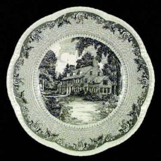 Wedgwood Dartmouth College Green (Gadroon Edge) Dinner Plate, Fine China Dinnerw