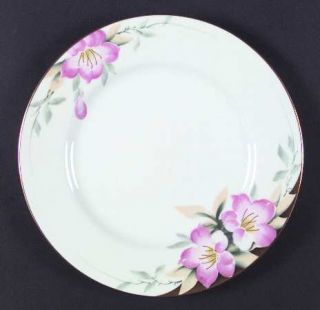 Noritake Azalea Dinner Plate, Fine China Dinnerware   Pink Flowers, Green & Yell