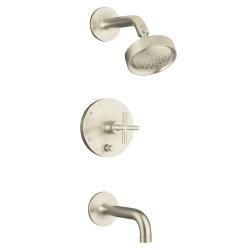 Kohler K t14421 3 bn Vibrant Brushed Nickel Purist Rite temp Pressure balancing Bath And Shower Faucet Trim With Push button Div