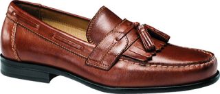 Mens Dockers Asher   Tan Burnishable Full Grain Leather Tassel Loafers