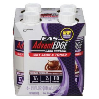 EAS AdvantEDGE Carb Control Dark Chocolate Protein Shake   4 pack (11oz each)