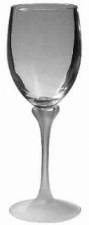 Cristal DArques Durand Uzes Satine Water Goblet   Clear, Frosted Stem