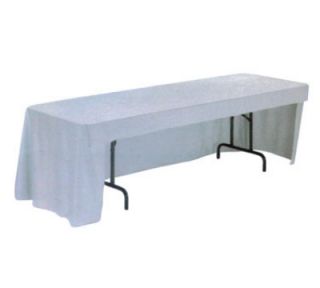 Snap Drape Omni Conference Cut Throw Table Cover, 6 ft x 18 in, Black