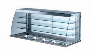 Piper Products Refrigerated Display Case w/ 3 Tiers & (3) 12x20 in Pan Capacity, 208/1V