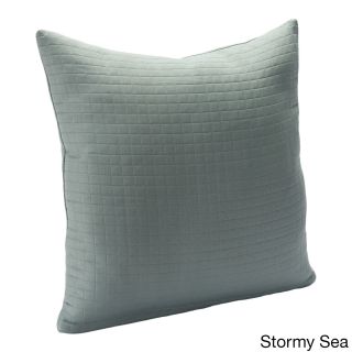 Modern Spa Solid Square Stitched Accent Pillow