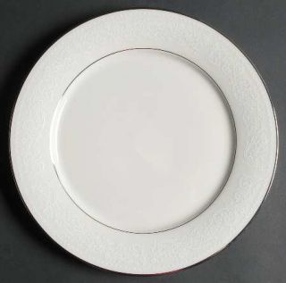 Noritake Sorrento Dinner Plate, Fine China Dinnerware   White Flowers On Rim
