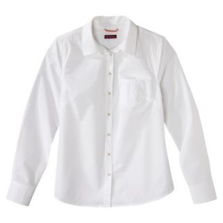 Merona Womens Favorite Button Down Shirt   Oxford   Fresh White   L