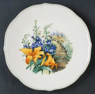 Lenox China Floral Meadow Accent Salad Plate, Fine China Dinnerware   Floral,Bir