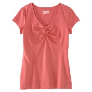 Womens Refined V Neck Tee   New Coral   XS