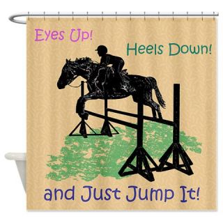  Fun Hunter/Jumper Equestrian Horse Shower Curtain  Use code FREECART at Checkout